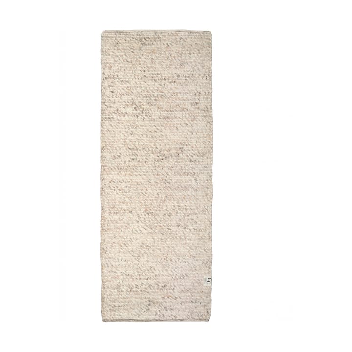 Tappeto in lana Merino 80x250 cm - beige naturale - Classic Collection