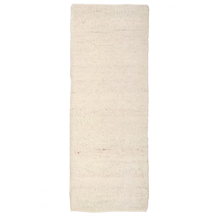 Tappeto in lana Merino 80x250 cm - bianco - Classic Collection