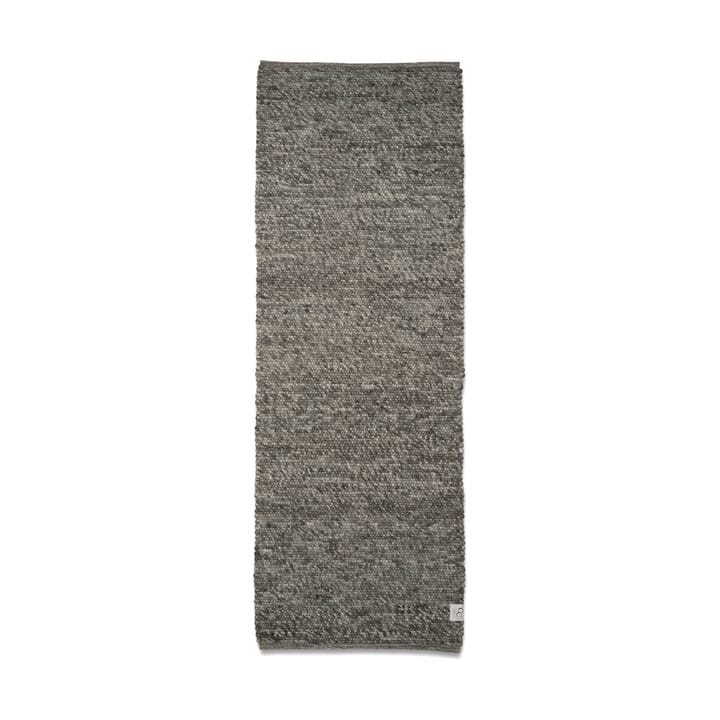 Tappeto in lana Merino 80x250 cm - Grigio - Classic Collection