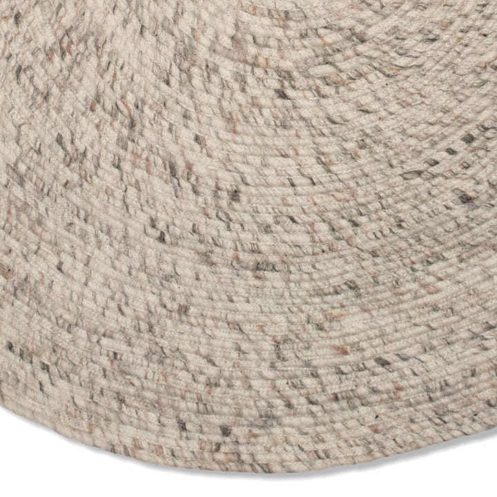 Tappeto in lana Merino rotondo Ø 160 cm - beige - Classic Collection