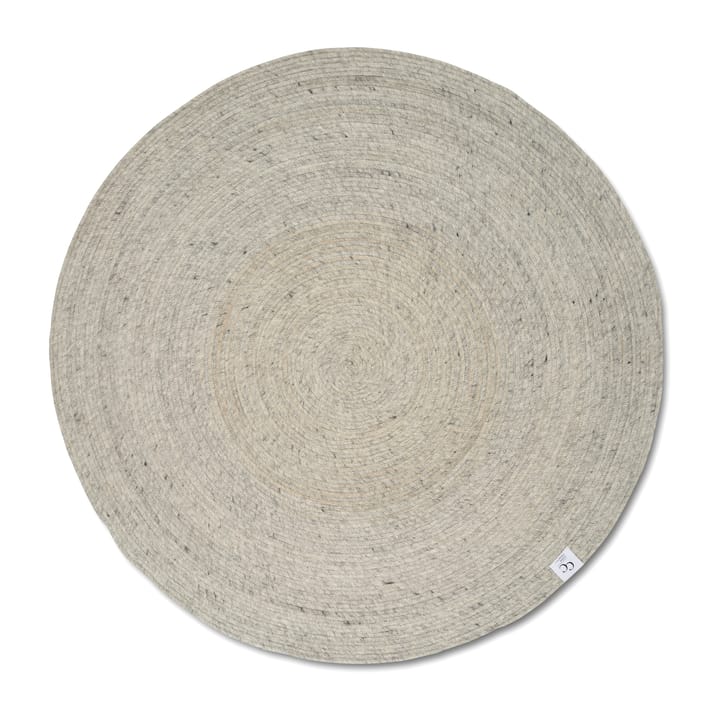 Tappeto in lana Merino rotondo Ø 160 cm - Color cemento - Classic Collection