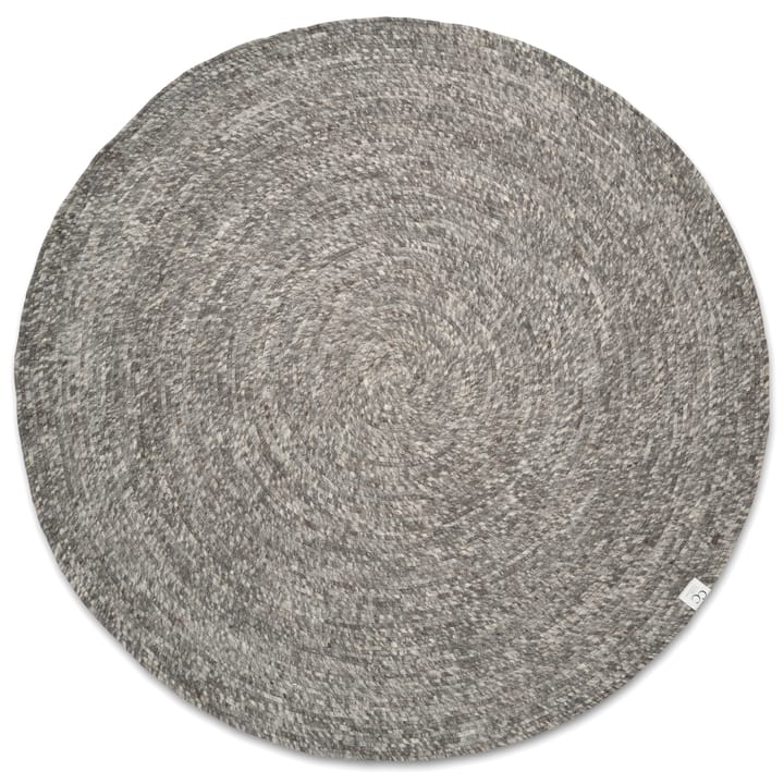 Tappeto in lana Merino rotondo Ø 160 cm - grigio - Classic Collection
