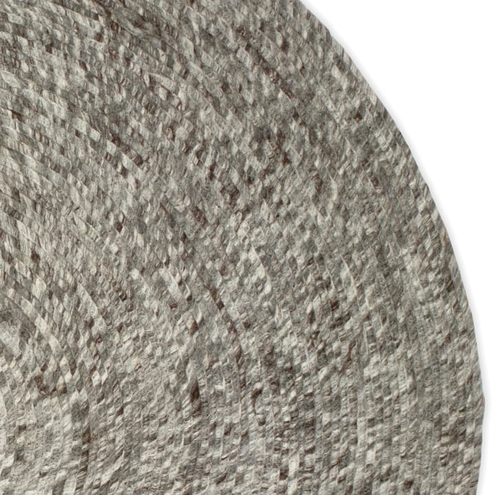 Tappeto in lana Merino rotondo Ø 200 cm - grigio - Classic Collection