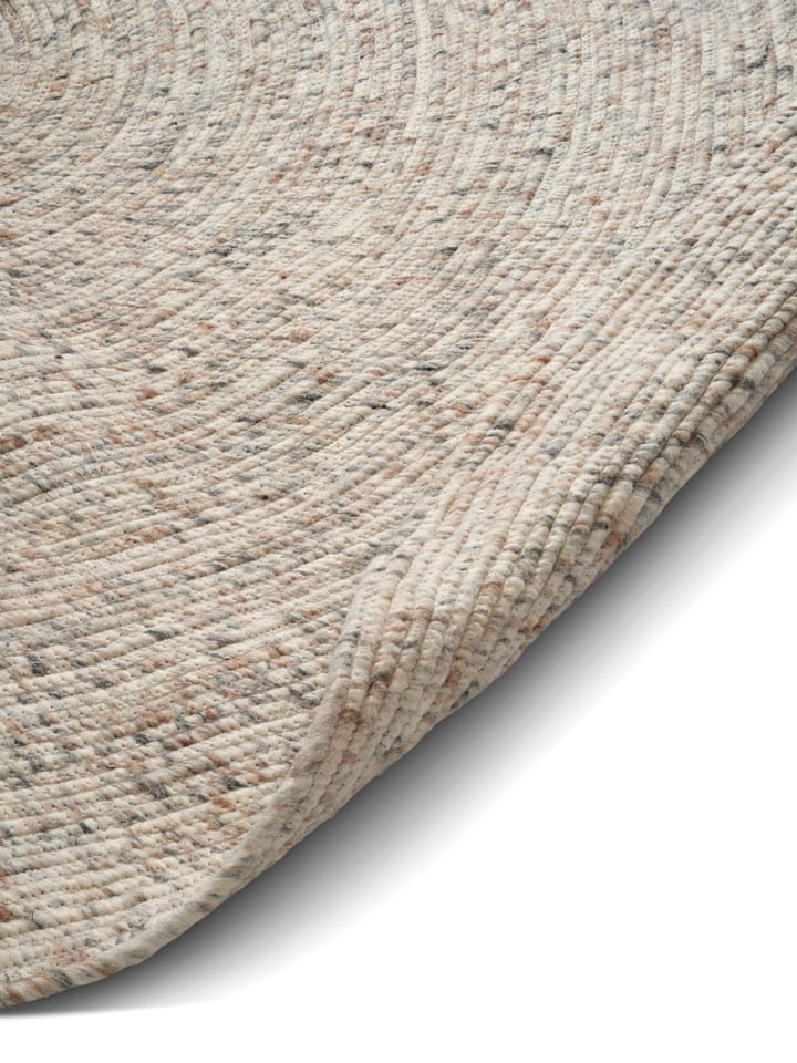 Tappeto in lana Merino rotondo Ø240 cm, Beige naturale Classic Collection