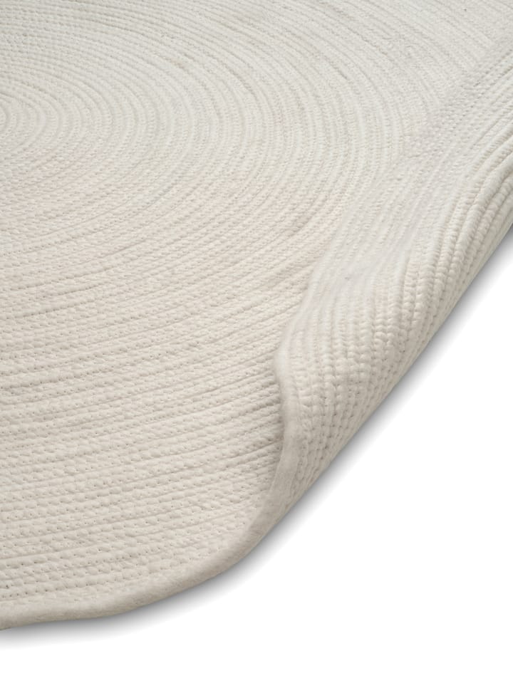 Tappeto in lana Merino rotondo Ø240 cm, Bianco Classic Collection