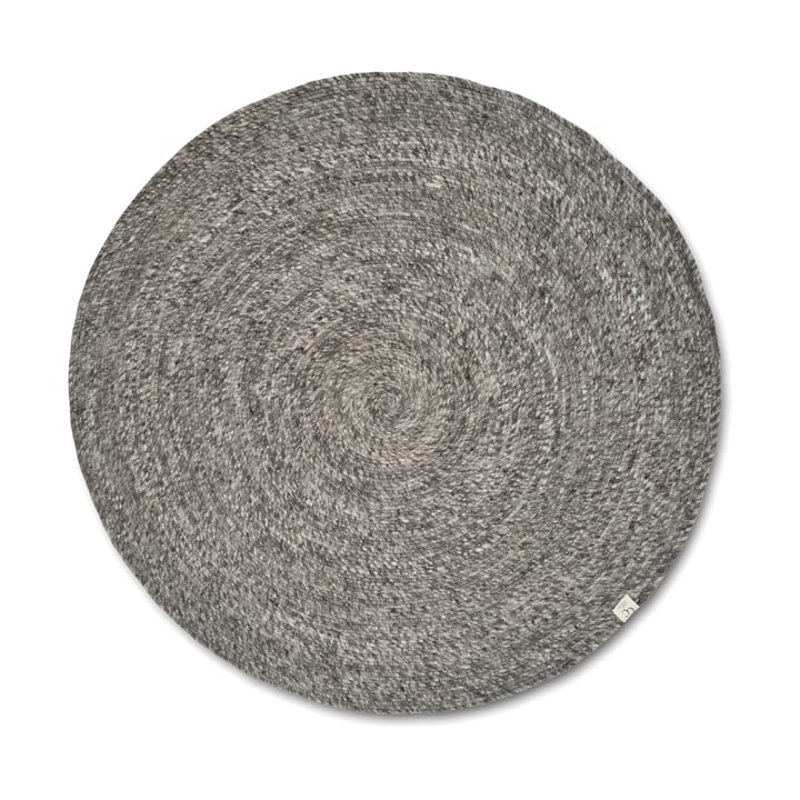 Tappeto in lana Merino rotondo Ø240 cm - Grigio - Classic Collection