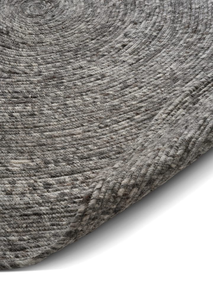 Tappeto in lana Merino rotondo Ø240 cm, Grigio Classic Collection
