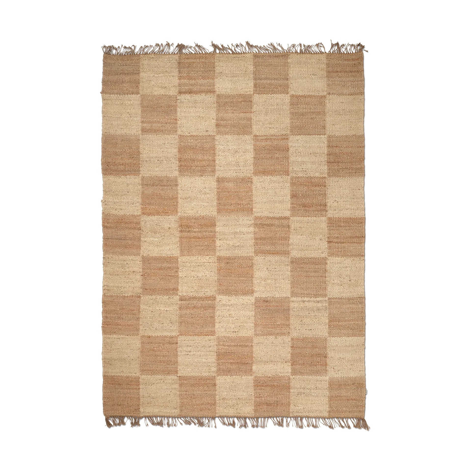 Tappeto Jute Squares, Naturale, 170x230 cm Classic Collection