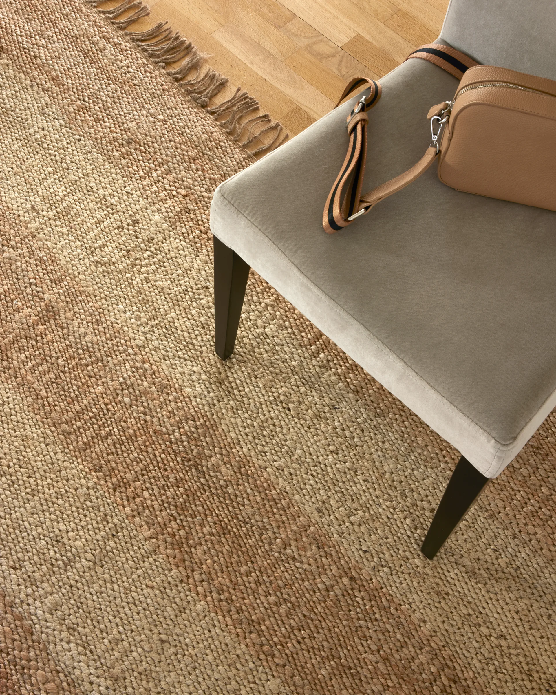 Tappeto Jute Stripes, Juta naturale, 170x230 cm Classic Collection