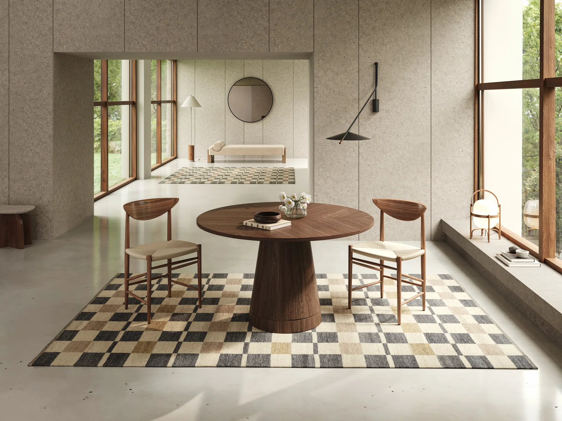 Tappeto Rutvik, Blu, 250x350 cm Classic Collection