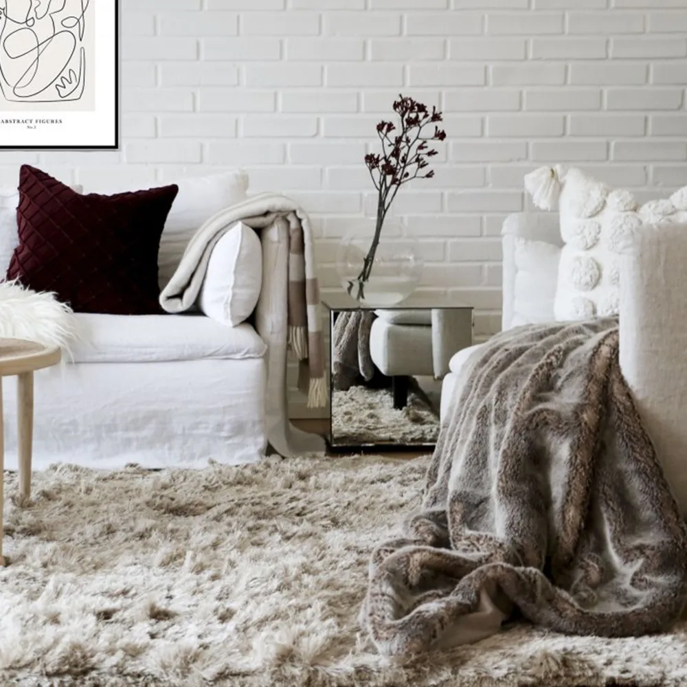 Tappeto Shaggy 170x230 cm, champagne Classic Collection