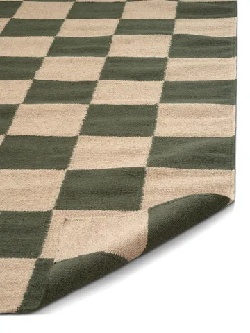 Tappeto Square - Green-natur, 170x230 cm - Classic Collection
