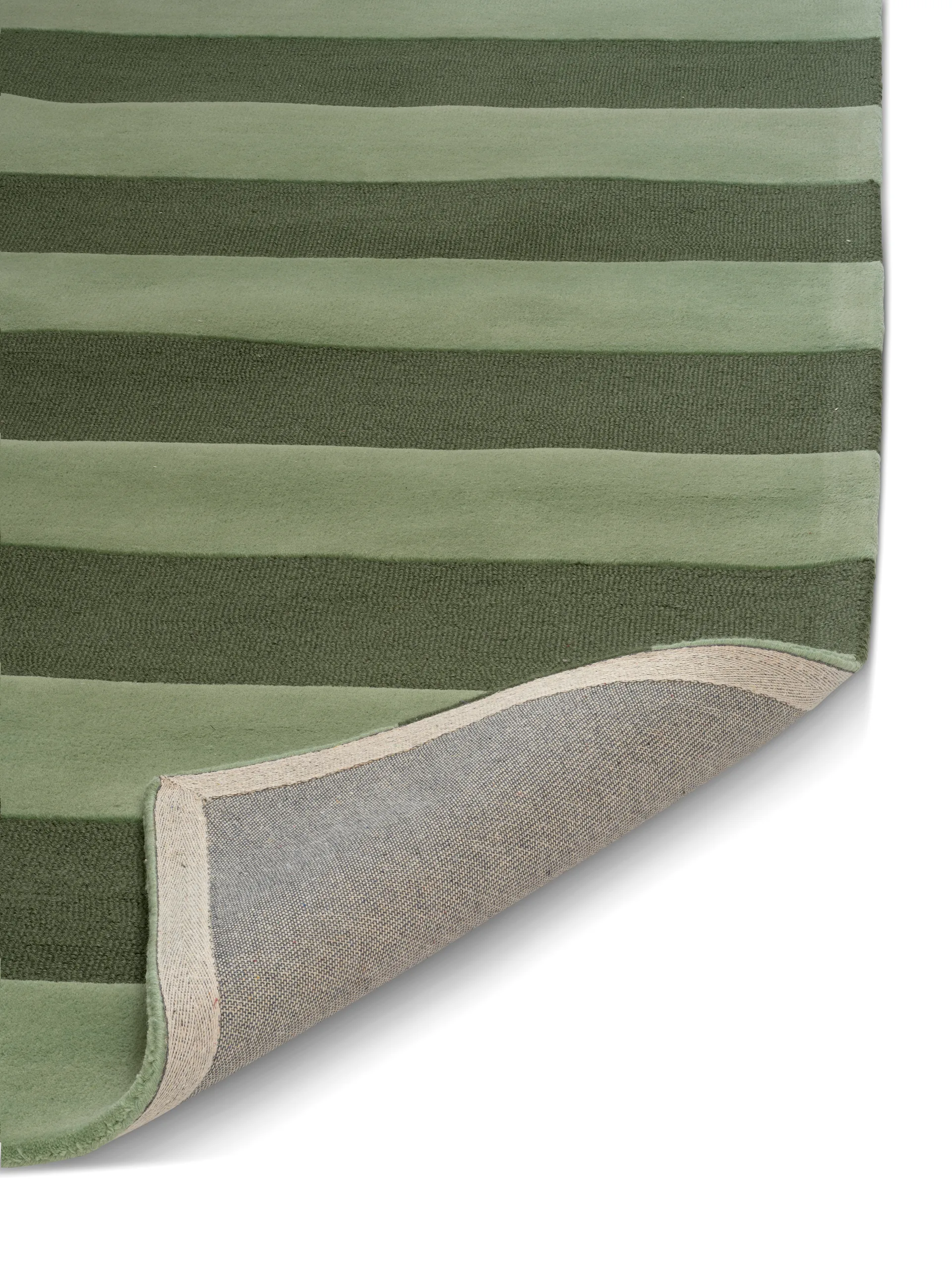 Tappeto Stripe Boucle, Verde, 250x350 cm Classic Collection