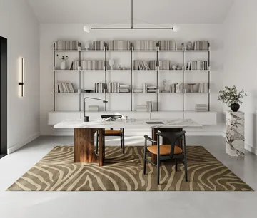 Tappeto Zebra 200x300 cm - Marrone - Classic Collection