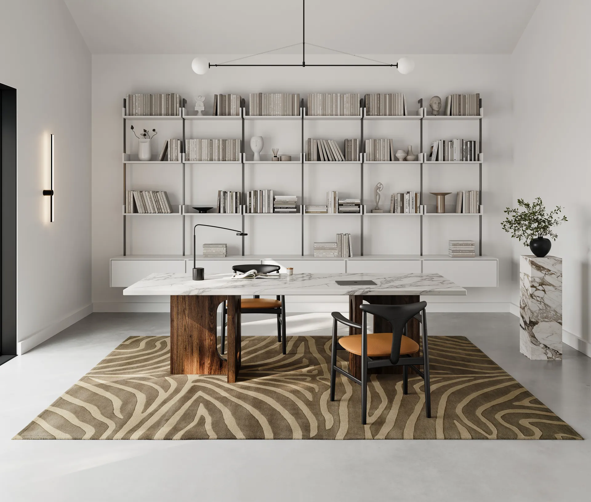 Tappeto zebra 250x350 cm, Marrone Classic Collection