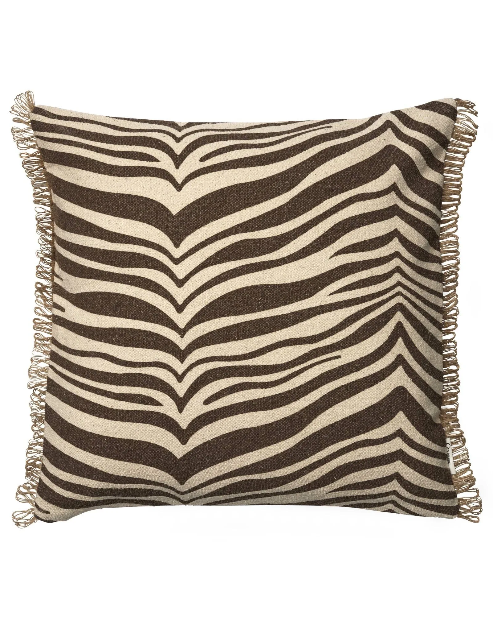 Zebra cuscino, Marrone-naturale, 50x50 cm Classic Collection