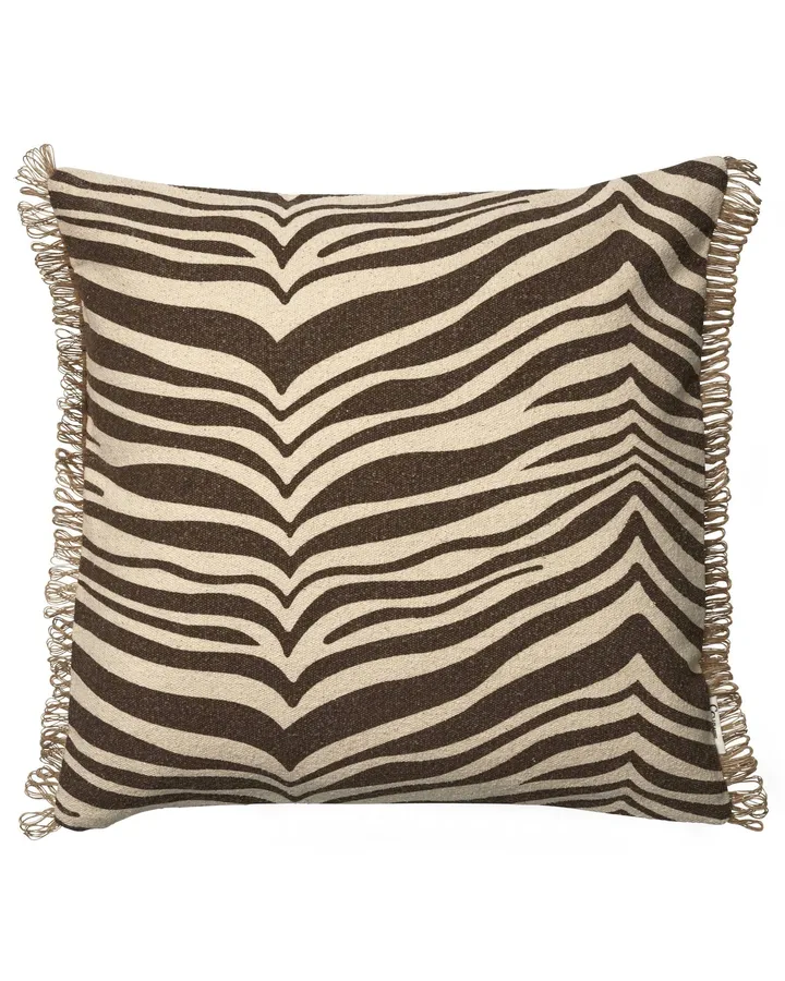 Zebra cuscino - Marrone-naturale, 50x50 cm - Classic Collection