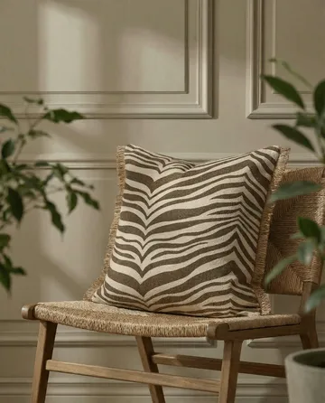 Zebra cuscino - Marrone-naturale, 50x50 cm - Classic Collection