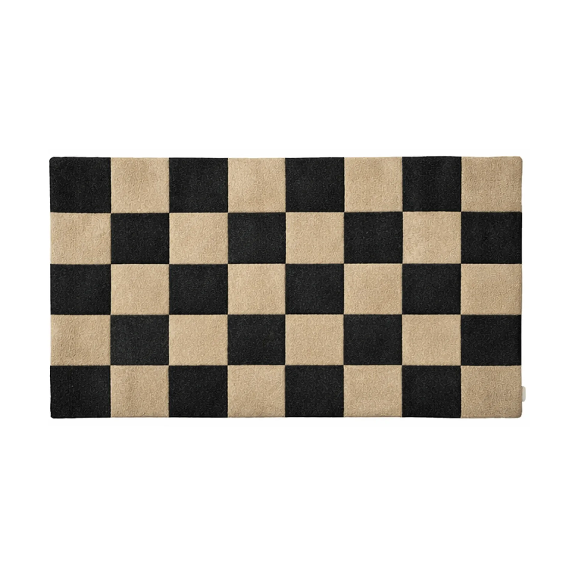 Zerbino Square, Black-natur, 85x130 cm Classic Collection