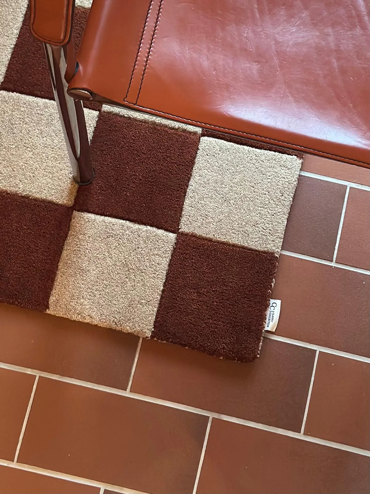 Zerbino Square, Brown-natur, 60x90 cm Classic Collection
