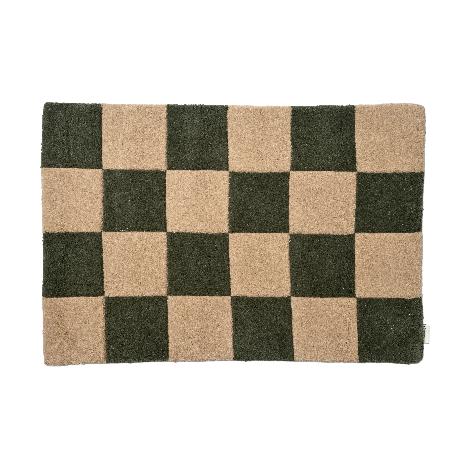 Zerbino Square, Green-natur, 60x90 cm Classic Collection