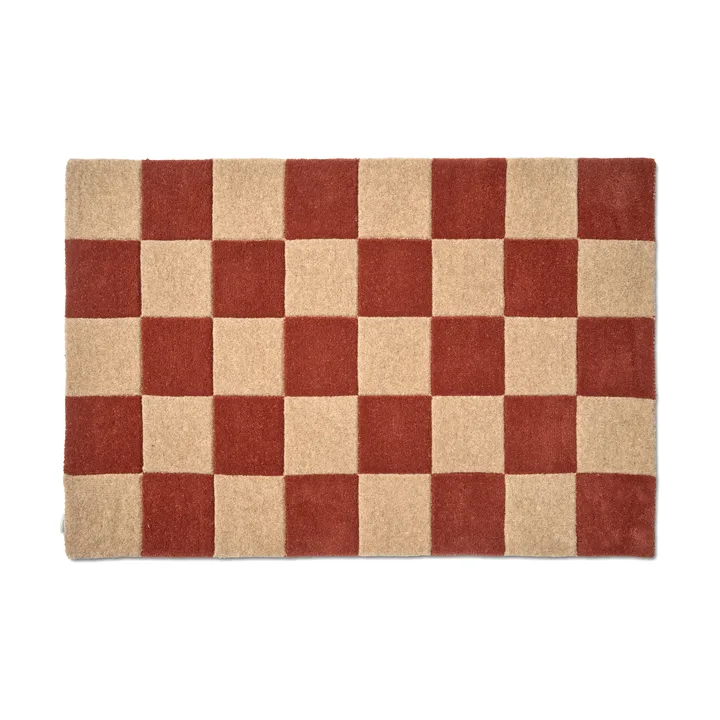 Zerbino Square - Terracotta-natur, 85x130 cm - Classic Collection
