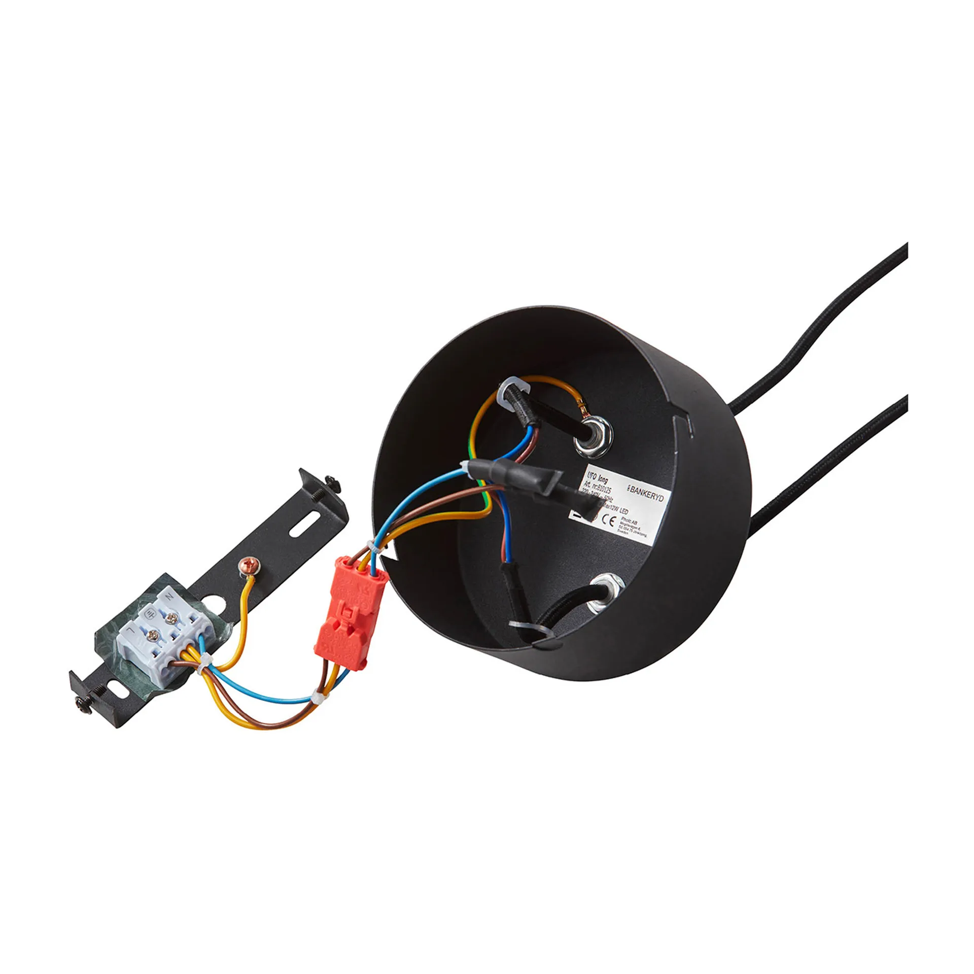 Lampadario Ufo Long, Nero CO Bankeryd