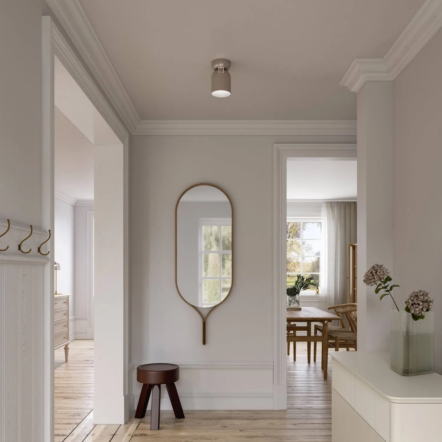 Lennon faretto da soffitto, Beige, Ø12,5x19,5 cm CO Bankeryd
