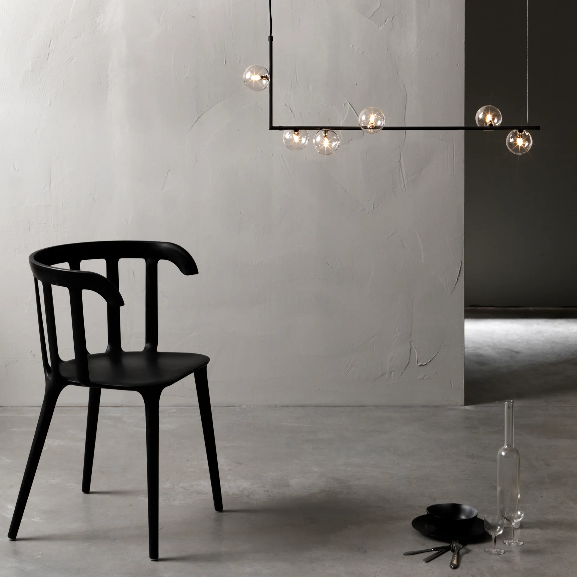 Plafoniera Air 73, nero CO Bankeryd