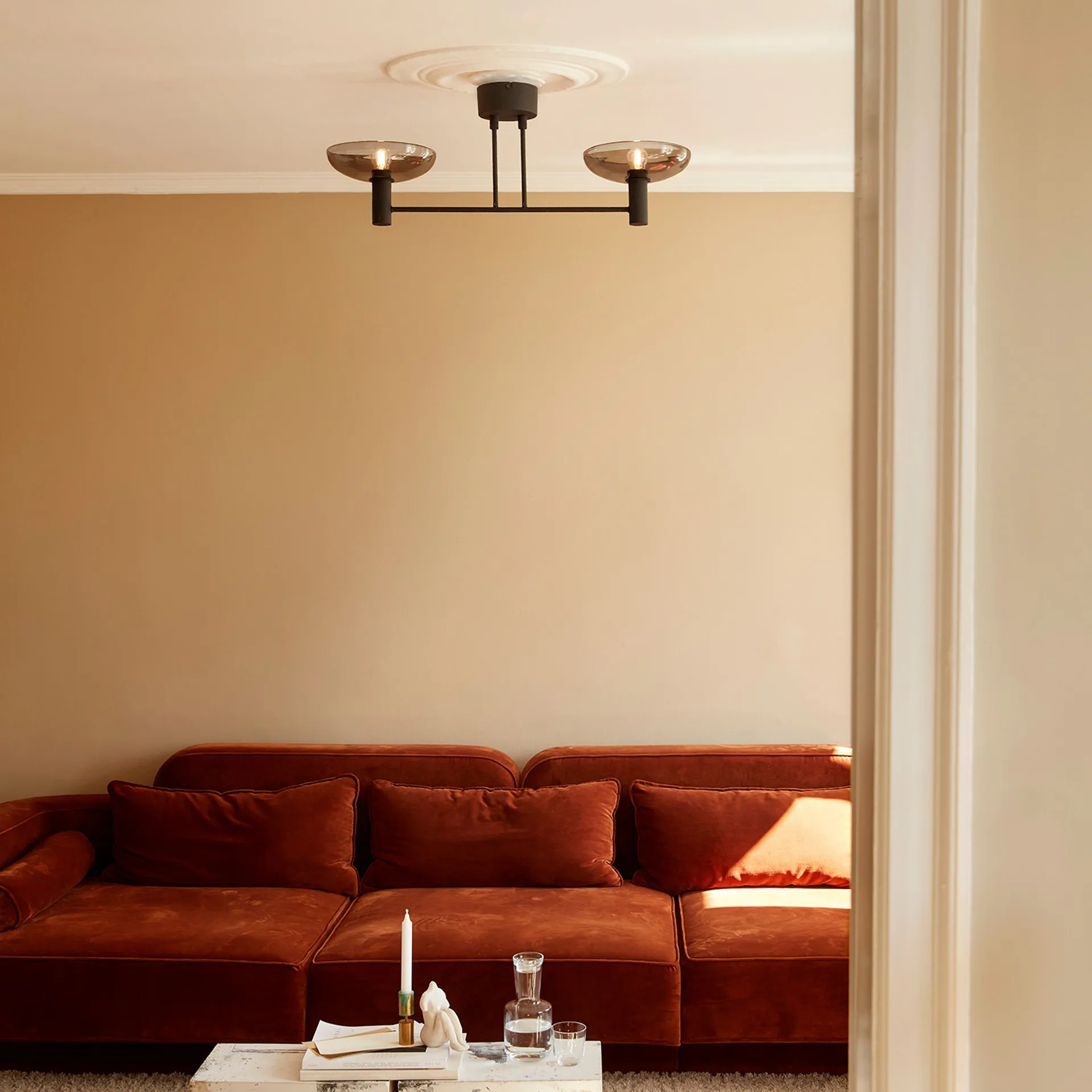 Plafoniera Ufo Long, Nero CO Bankeryd