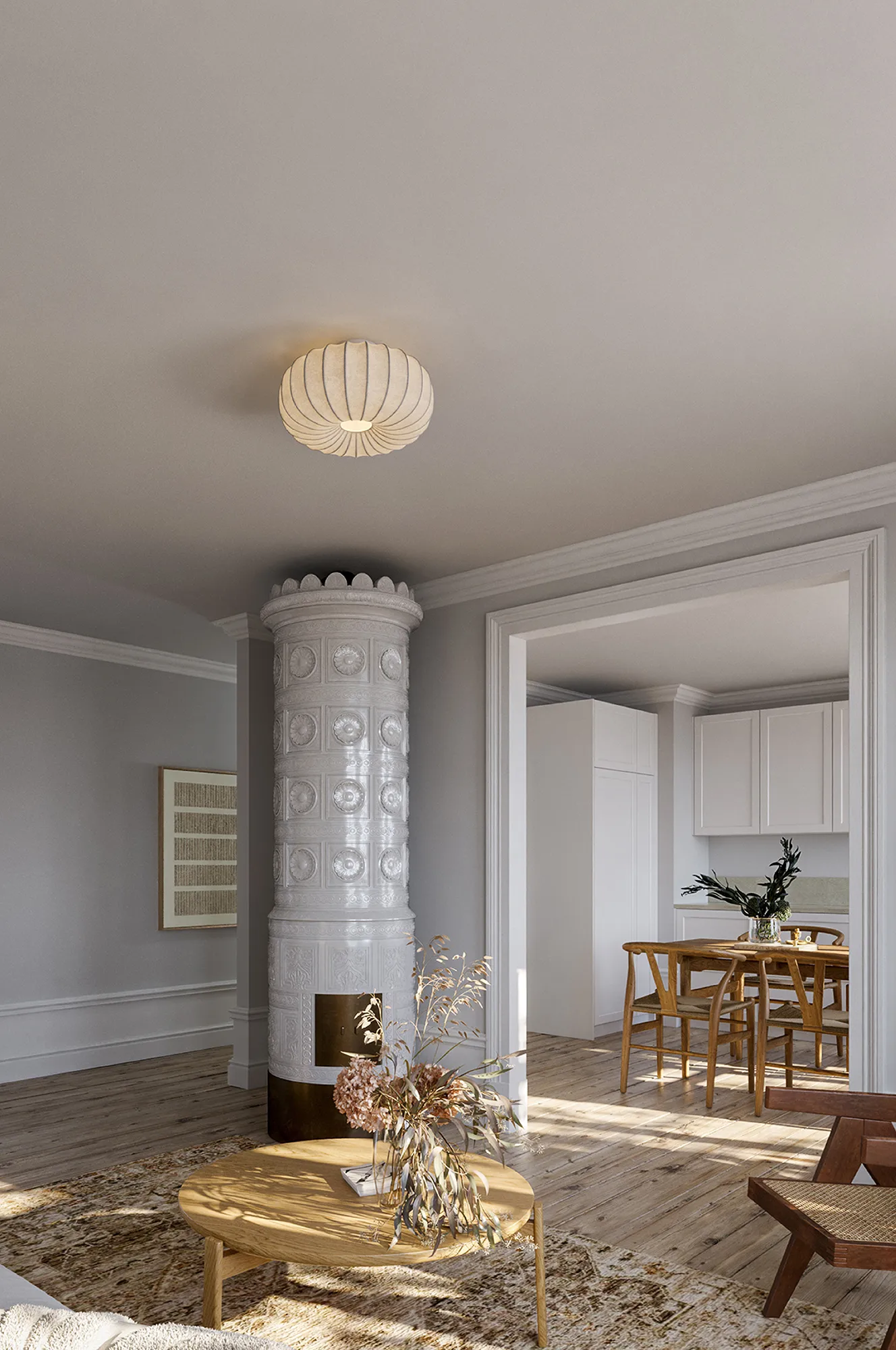 Uni 40 plafoniera, Bianco CO Bankeryd