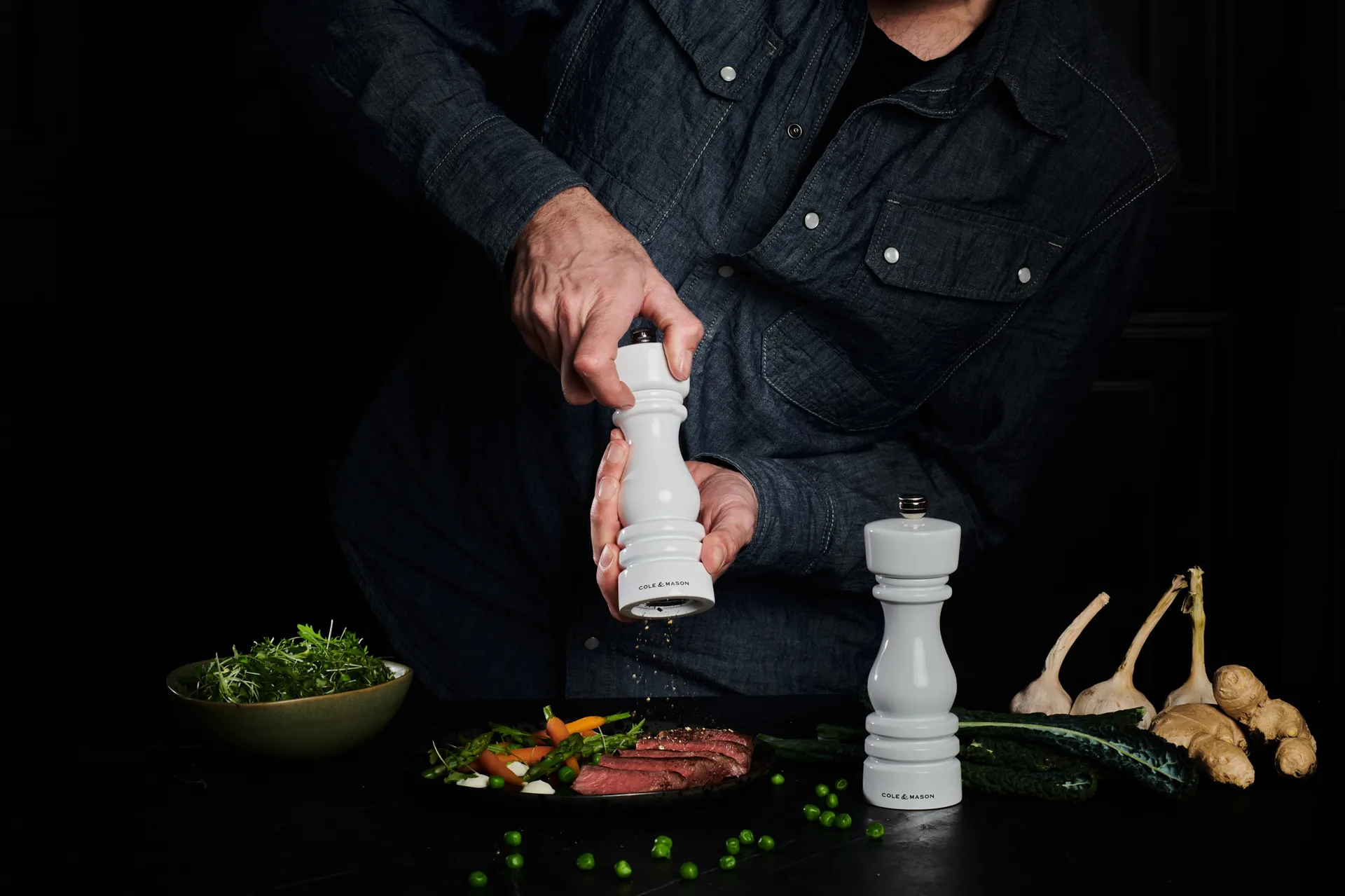 Set di macine per sale e pepe Gloss London, 18 cm Cole & Mason