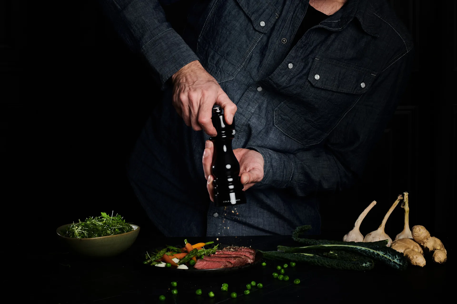 Set di macine per sale e pepe Gloss London, 18 cm Cole & Mason