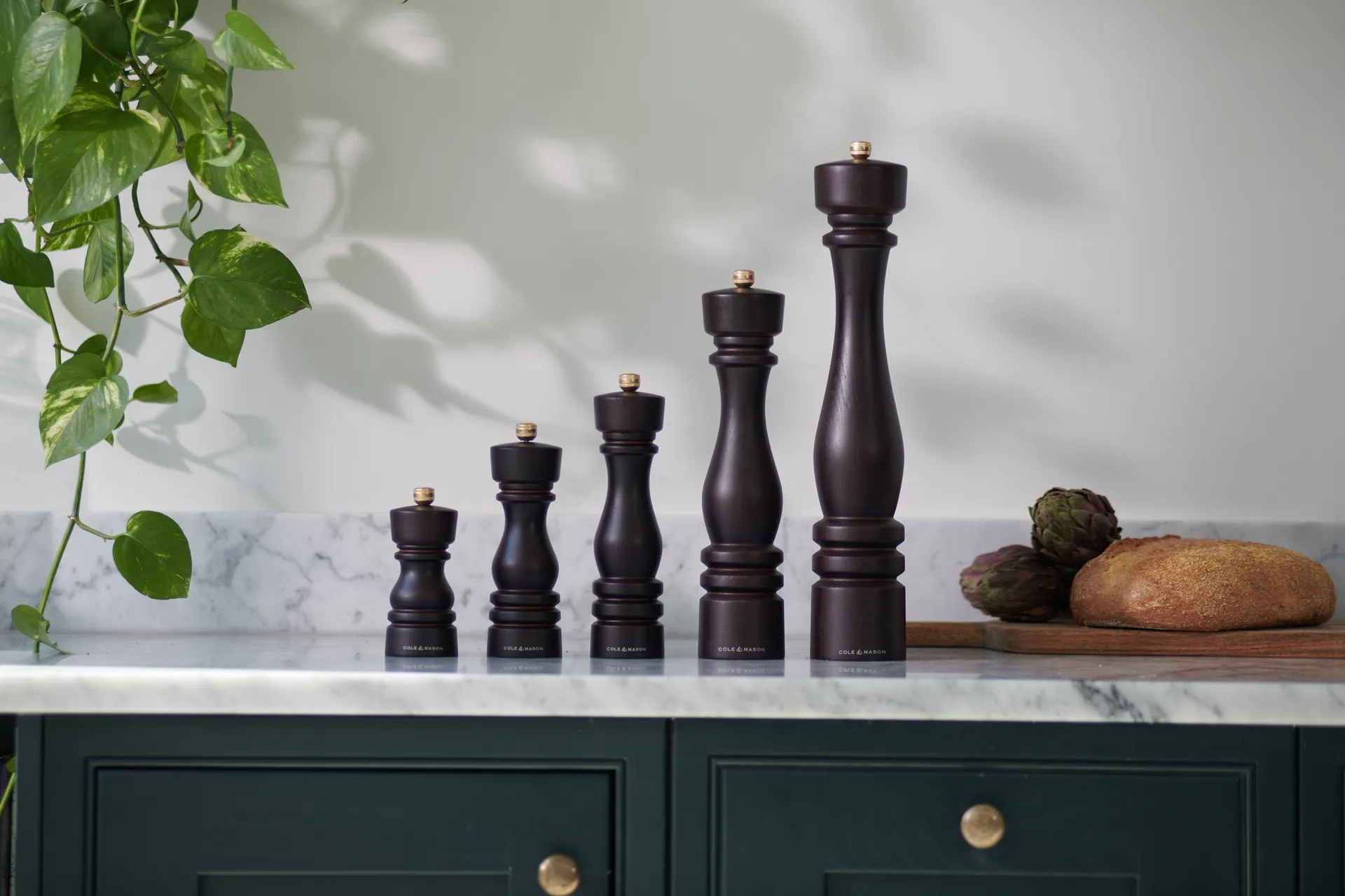 Set macina sale e pepe London 13 cm, Cioccolato Cole & Mason