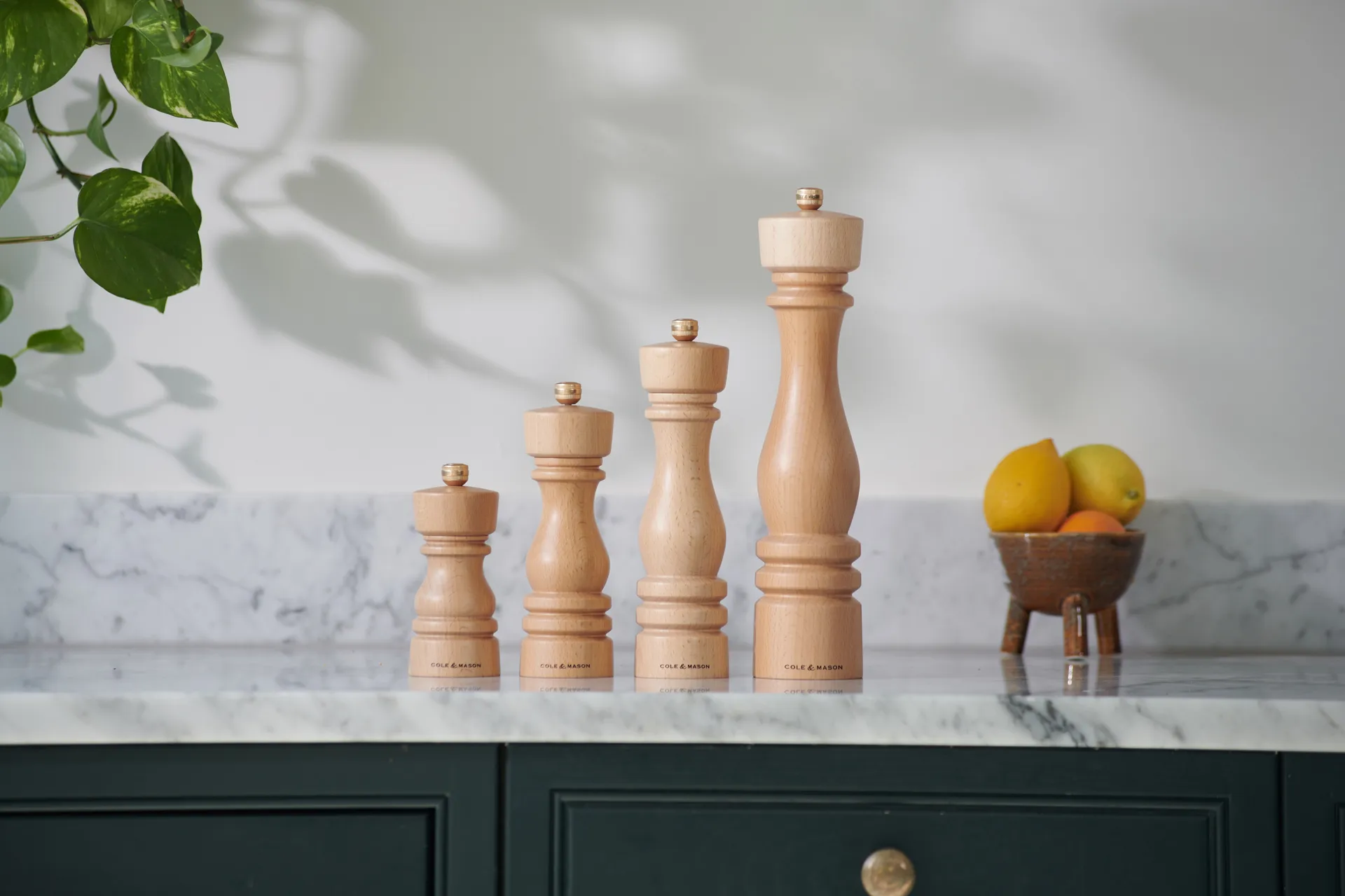 Set macina sale e pepe London 13 cm, Naturale Cole & Mason