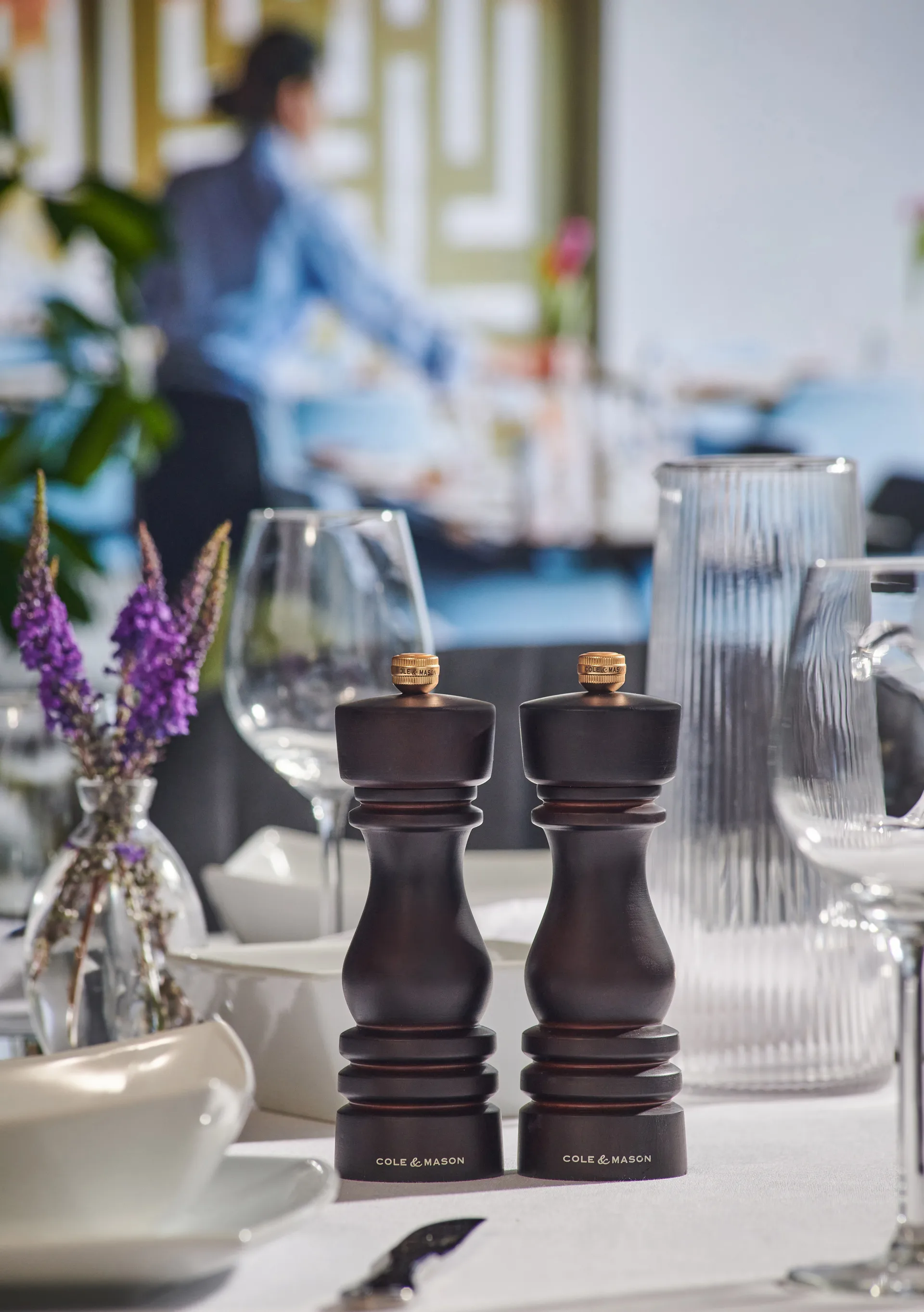 Set macinasale e macinapepe London 18 cm, Cioccolato Cole & Mason