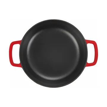 Casseruola smaltata in ghisa Combekk Ø32 cm - Ciliegia con manopola argento - Combekk