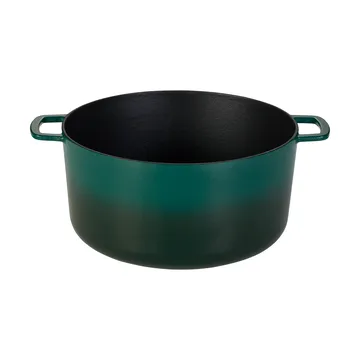Casseruola smaltata in ghisa Combekk Ø32 cm - Verde agrifoglio con manopola dorata - Combekk