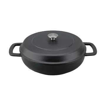 Padella smaltata in ghisa Combekk Ø28 cm - Black-silver knob - Combekk