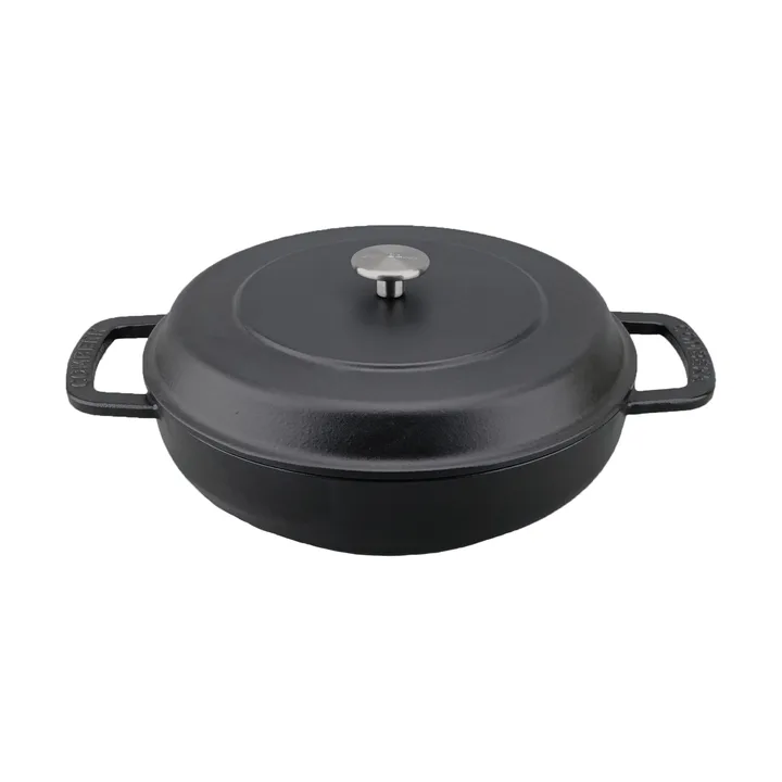 Padella smaltata in ghisa Combekk Ø28 cm - Black-silver knob - Combekk