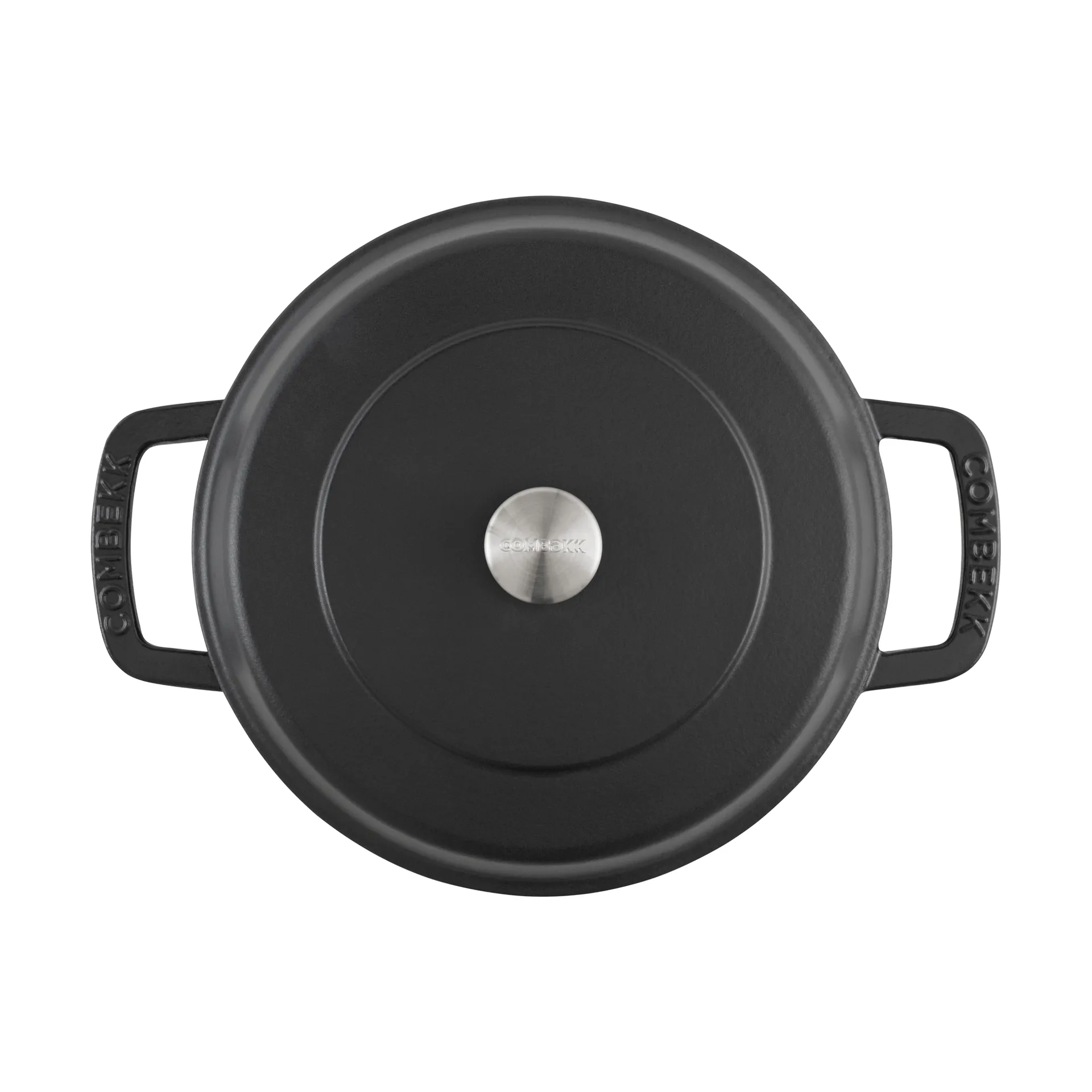 Padella smaltata in ghisa Combekk Ø28 cm, Black-silver knob Combekk