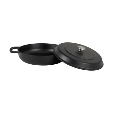 Padella smaltata in ghisa Combekk Ø28 cm - Black-silver knob - Combekk