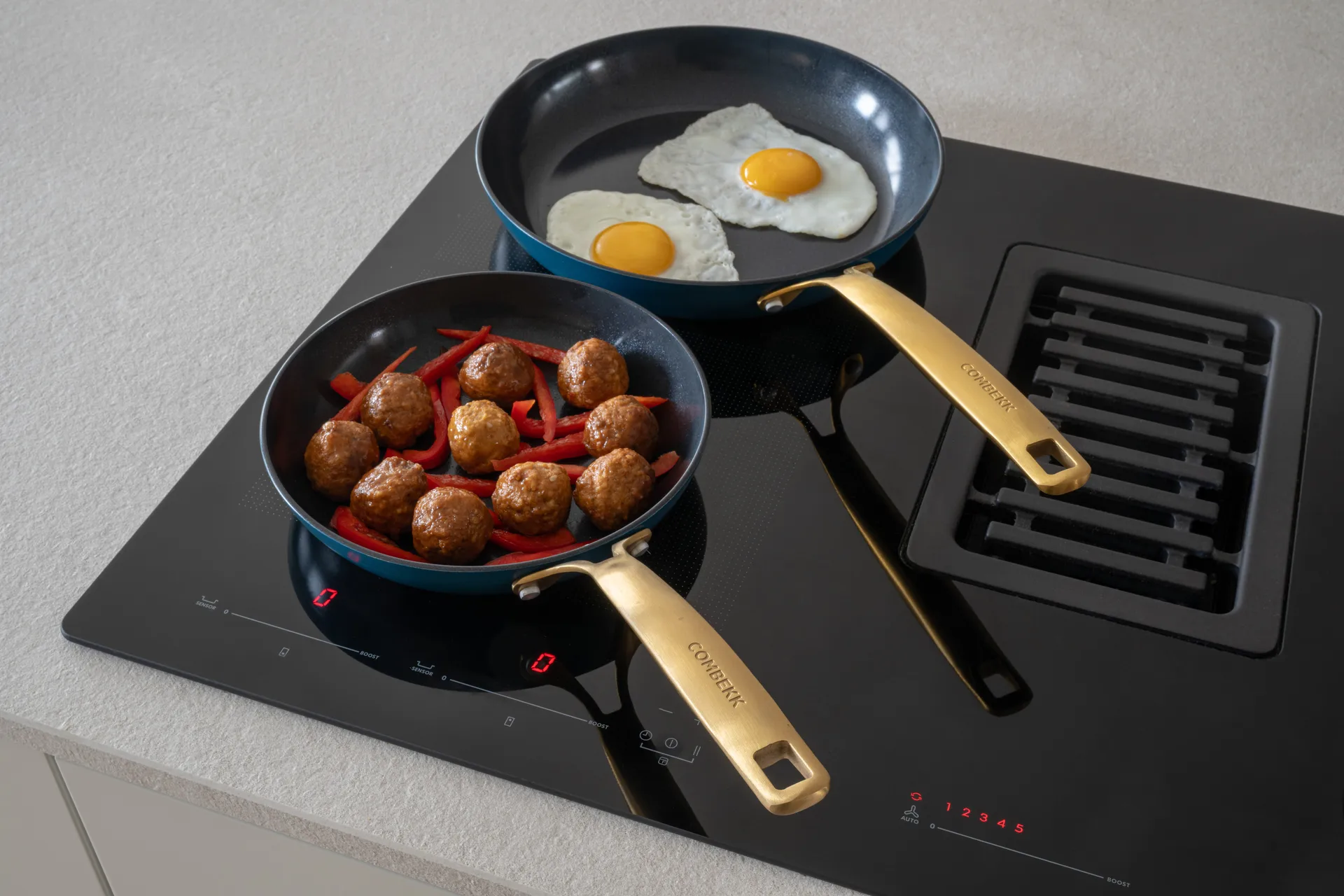 Set padelle 2 pezzi Combekk Element, Blu oceano Combekk