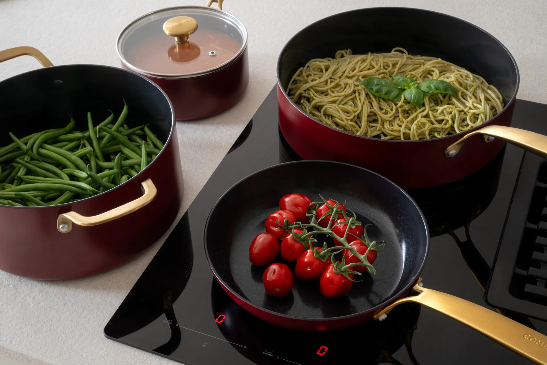 Set padelle 2 pezzi Combekk Element, Bordeaux Combekk