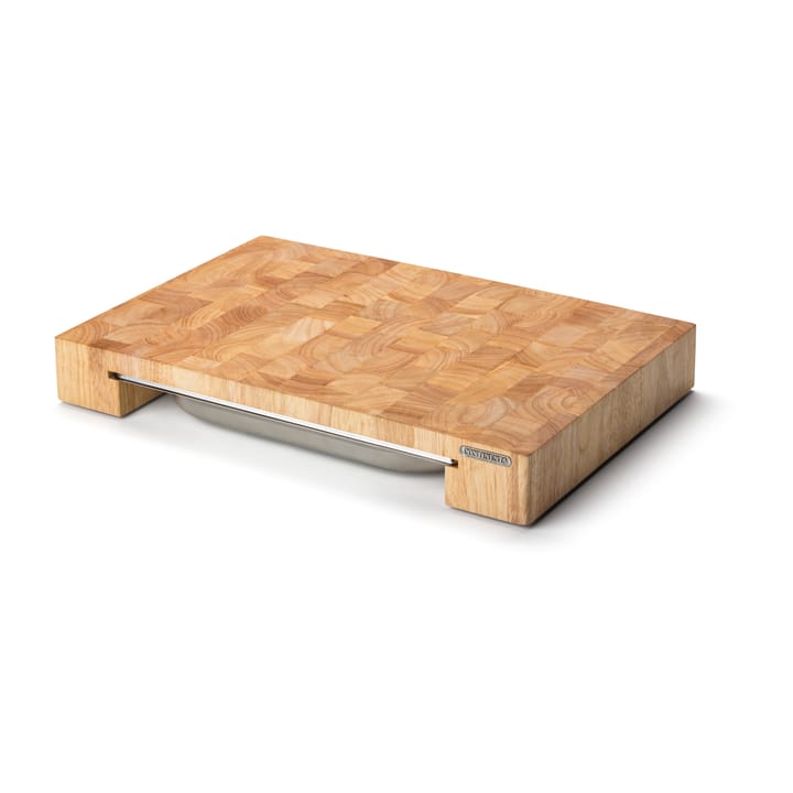 Tagliere albero di gomma con 1 vassoio, 32x48 cm Continenta
