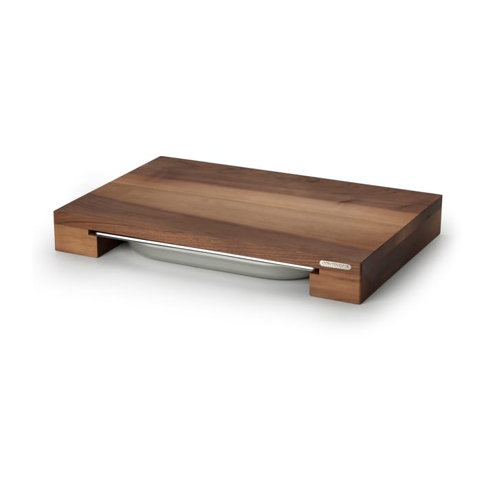 Tagliere noce con 1 vassoio, 32x48 cm Continenta