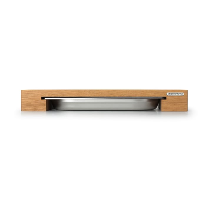Tagliere rovere con 1 vassoio, 27x39 cm Continenta