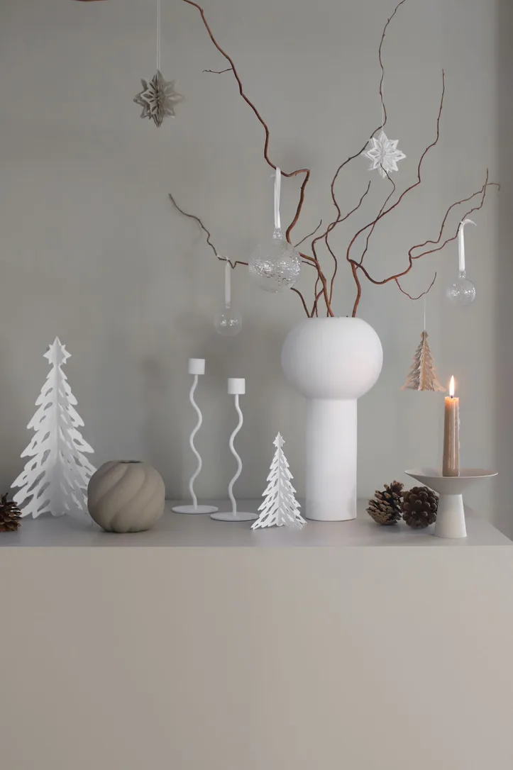 Alberello di Natale Pinetree 20 cm, Bianco Cooee Design