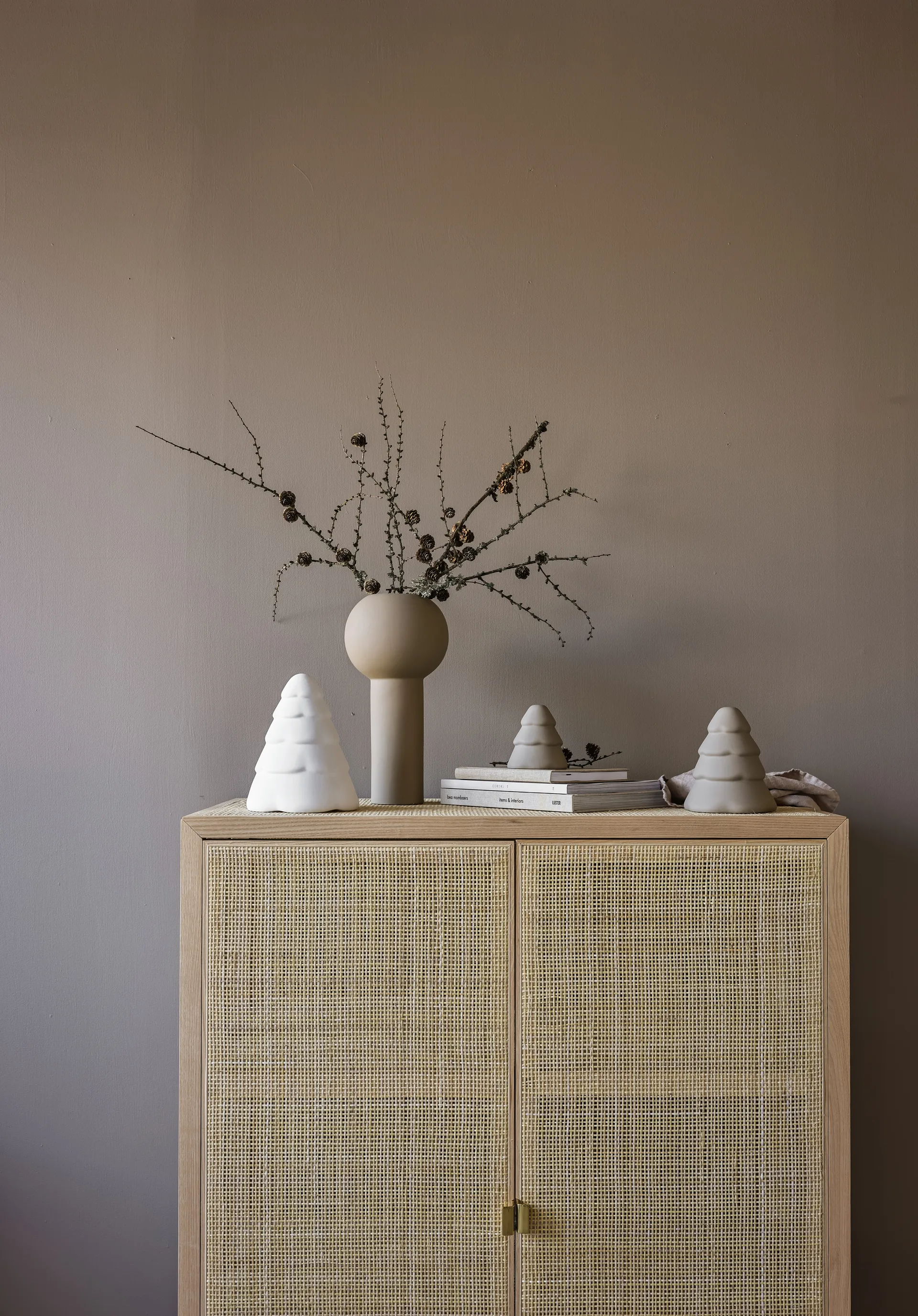 Albero di Natale Snowy, 10 cm, Sabbia Cooee Design