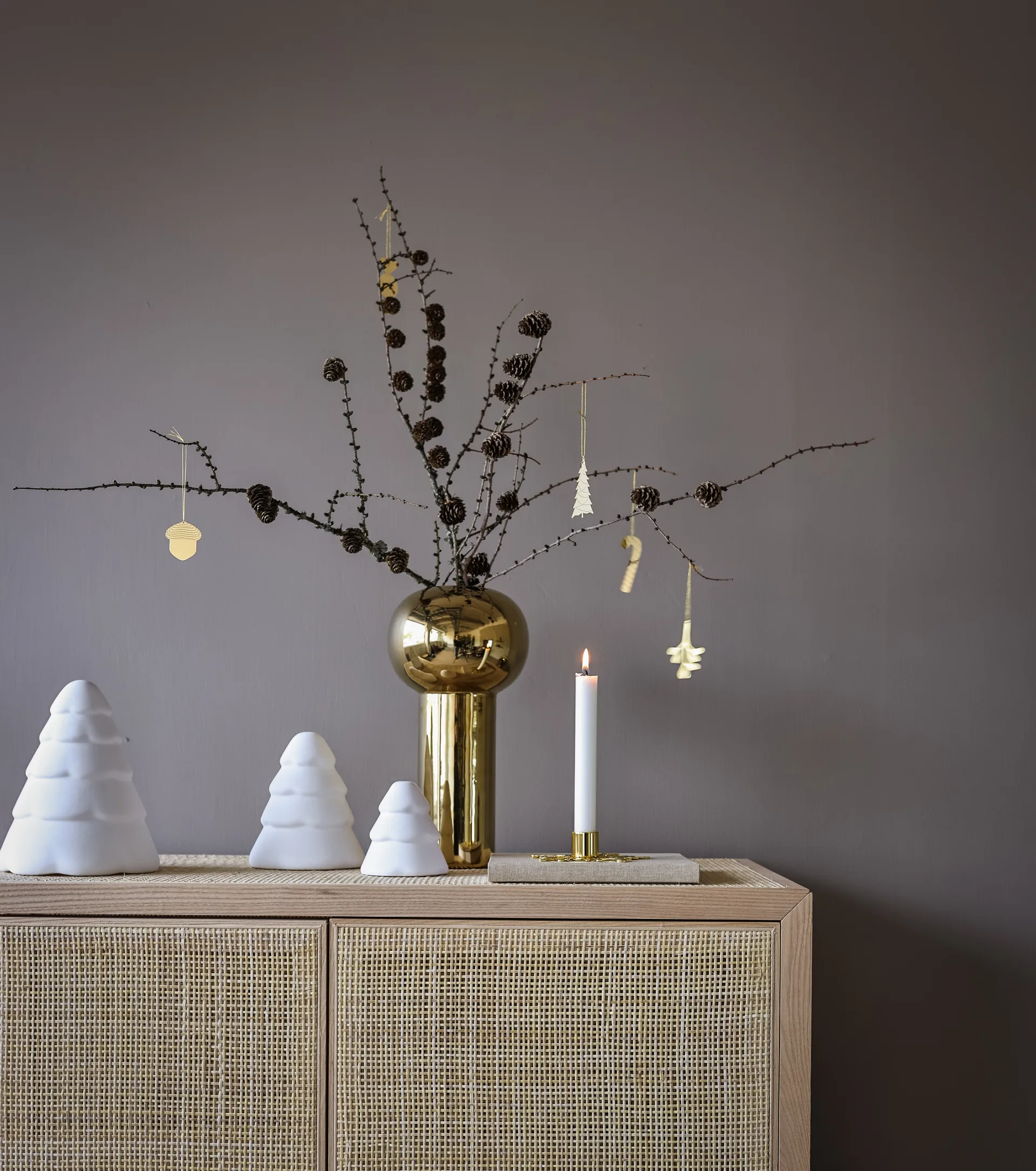 Albero di Natale Snowy, 10 cm, White Cooee Design